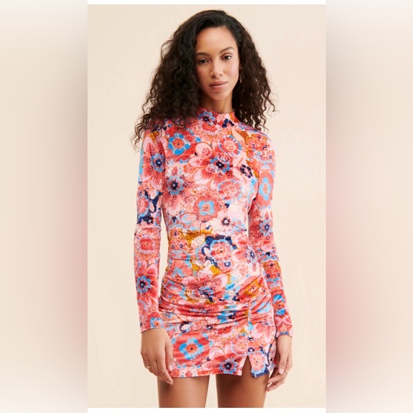 FREE PEOPLE Della Burnout Velvet Mini size extra large - Picture 9 of 16